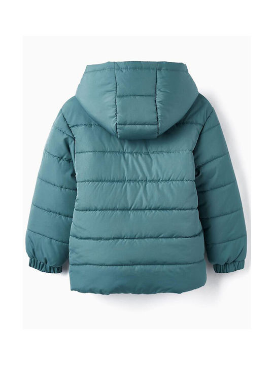 Zippy Kids Casual Jacket Short with Hood Green