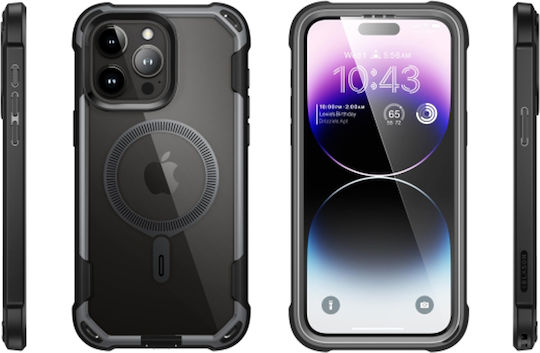 Supcase Ares 360 Full Cover Plastic / Silicone / Tempered Glass 2mm Black (iPhone 15 Pro)