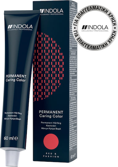 Indola Permanent Caring Hair Dye 6.44 Dark Blonde Intense Copper 60ml