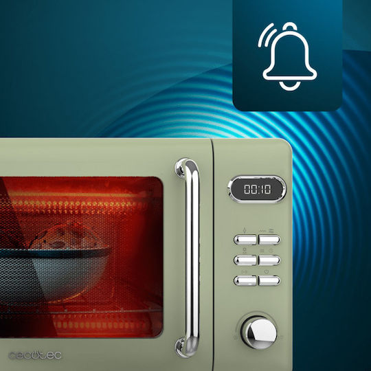 Cecotec ProClean 5110 Retro Φούρνος Μικροκυμάτων με Grill 20lt Πράσινος