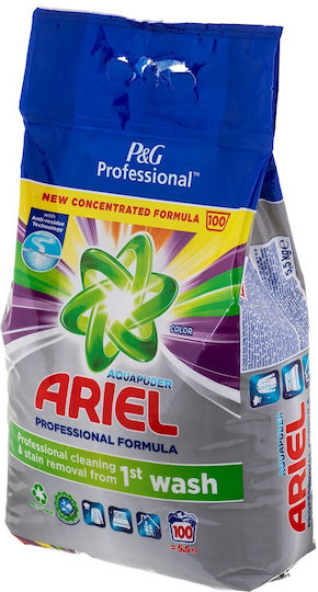 Ariel Proffesional Color Επαγγελματικό Απορρυπαντικό σε Σκόνη για Χρωματιστά Ρούχα 5.5kg