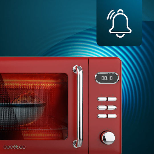 Cecotec ProClean 5110 Retro Φούρνος Μικροκυμάτων με Grill 20lt Κόκκινος
