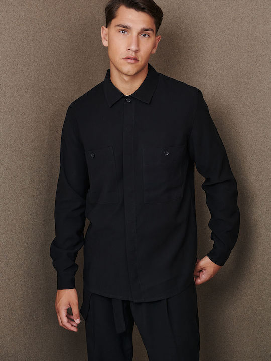 P/Coc Men's Shirt Long Sleeve Black