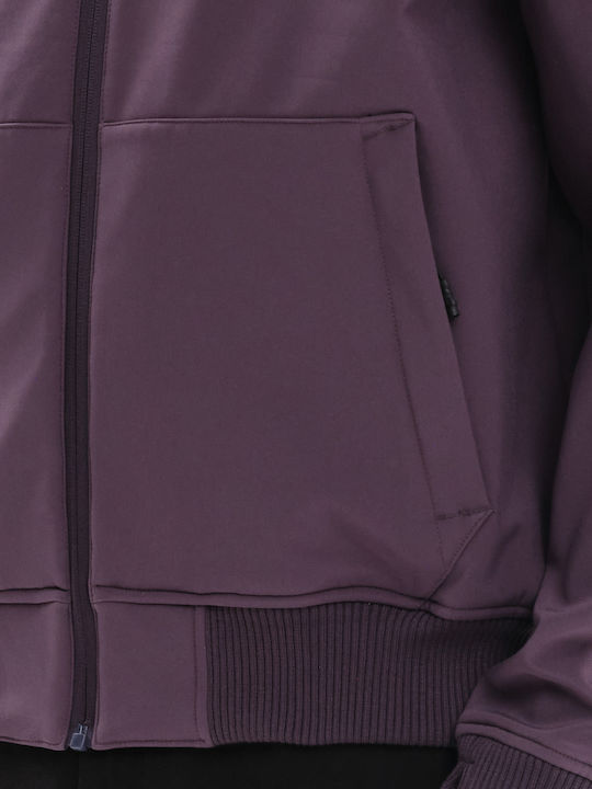 Winter Jacket Bomber Waterproof and Windproof Purple