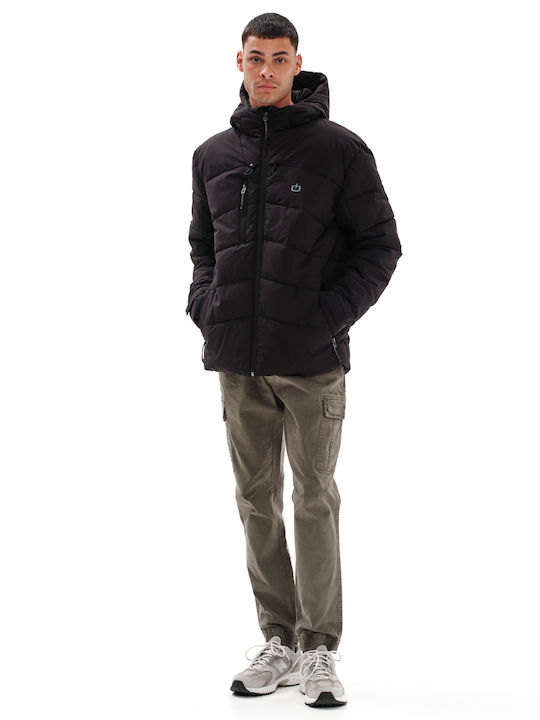 Winter Jacket Puffer Waterproof and Windproof Black