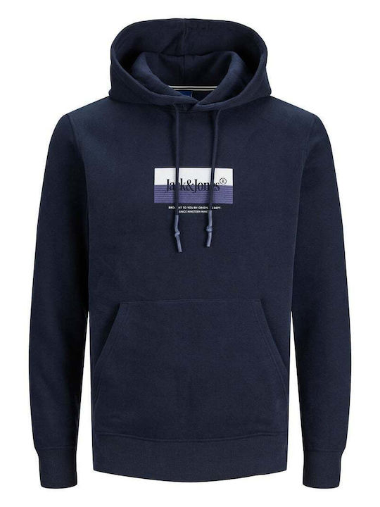 Jack & Jones Sweat Men's Sweatshirt with Hood Blue