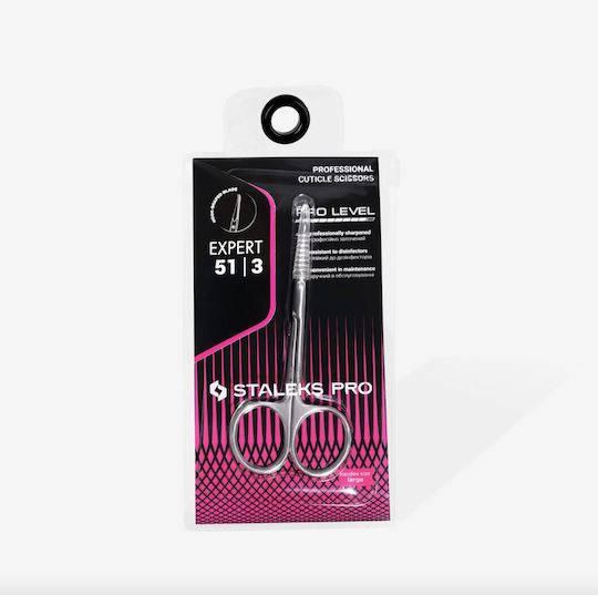 Staleks Nail Scissors Expert Stainless With Curved Tip Silver 55334 1 Piece