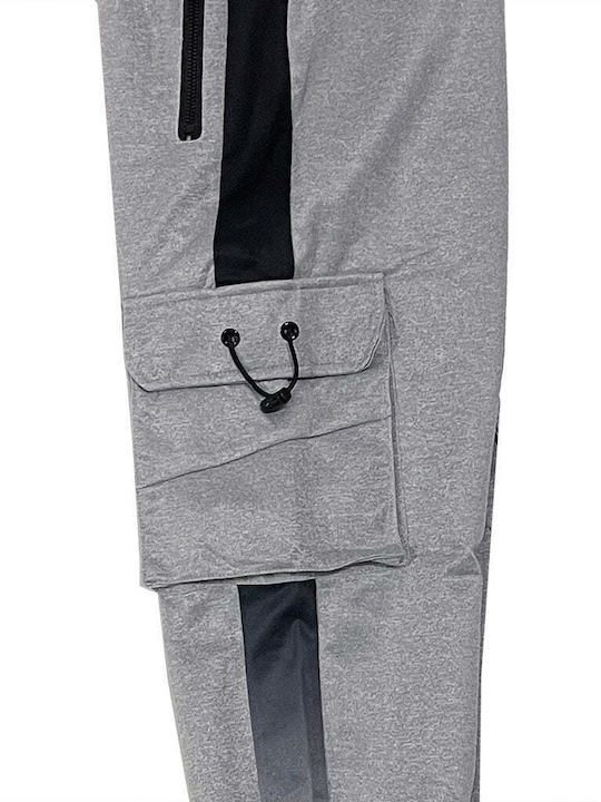 Ustyle Men's Sweatpants with Rubber Gray