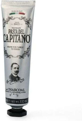 Pasta del Capitano Toothpaste with Active Charcoal for Whitening 75ml