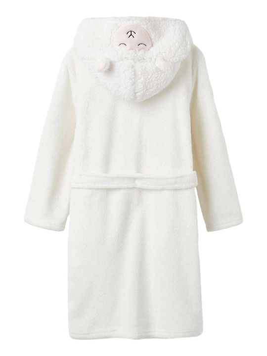 Zippy Kids Robe Winter Velvet Pyjama White