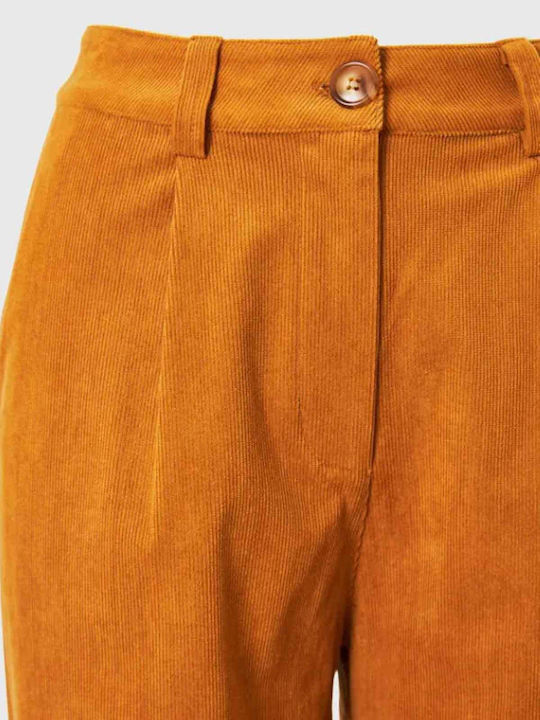 Femei Din material textil Pantaloni Galbenă