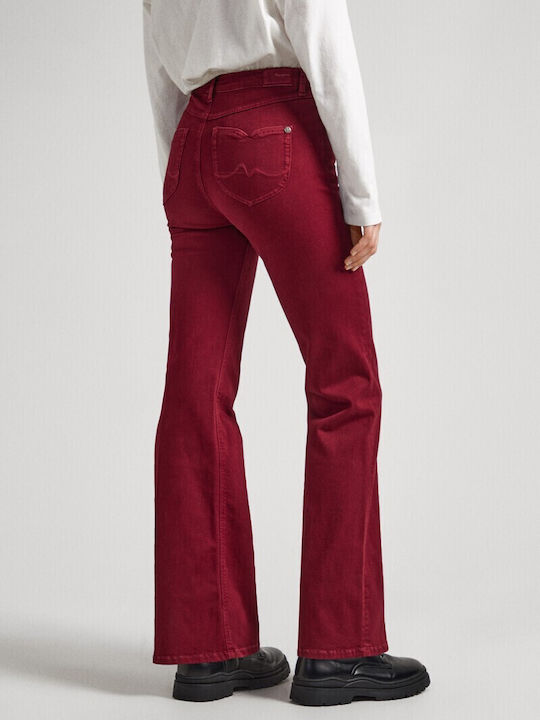 Pepe Jeans Women's Jeans Burgundy