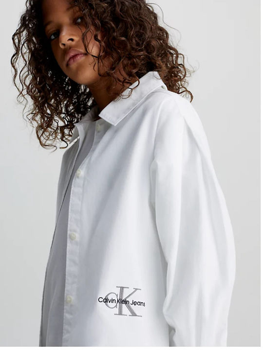 Kids Shirt Long-sleeved White