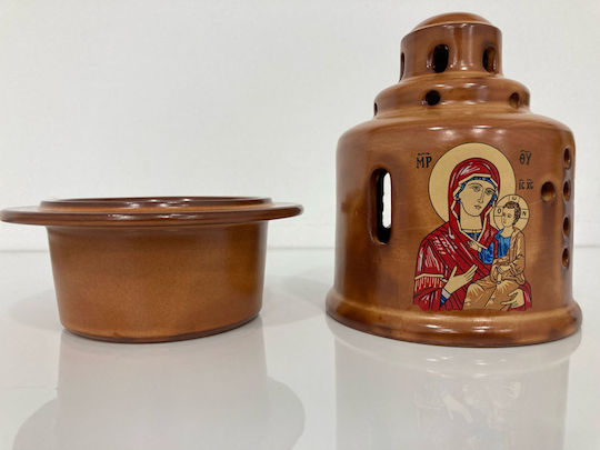 Tabletop Oil Lamp Ceramic 13x13x19.5εκ. POR-8202