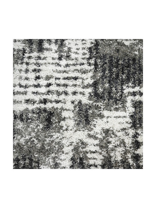 Saray Home Moroccan Thom Abstract Rug Rectangular Shaggy Grey