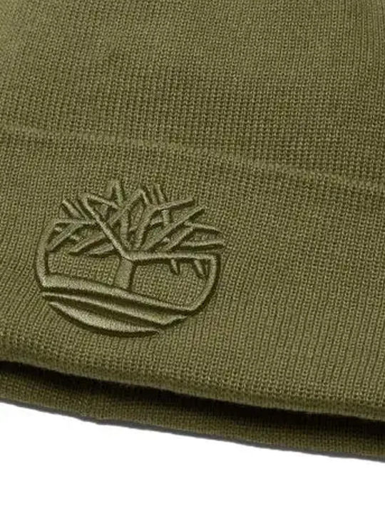 Beanie Unisex Beanie Knitted in Khaki color
