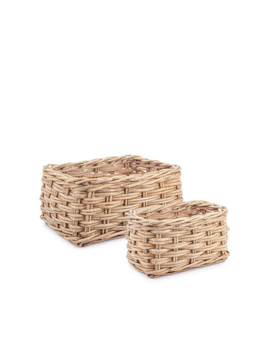 Wicker Decorative Basket Bizzotto