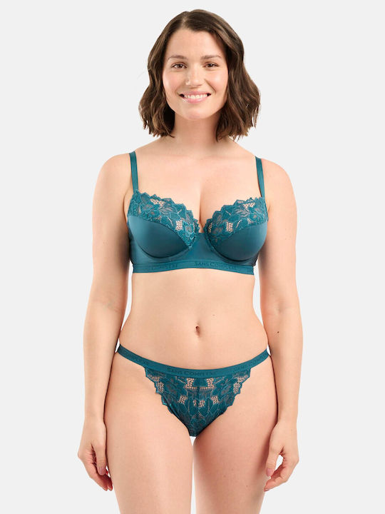 Sans Complexe Bra without Padding Underwire Blue