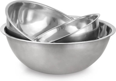 Luigi Ferrero Stainless Steel Mixing Bowl Capacity 3.4lt with Diameter 28cm and Height 9.2cm.