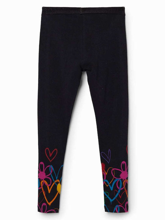 Desigual Leggings pentru Copii Lung Negru