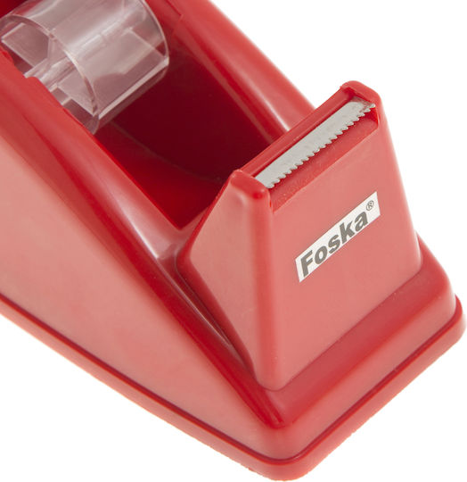 Βάση Σελοτέιπ Μικρή Foska Tape Dispenser T21004 Κόκκινη