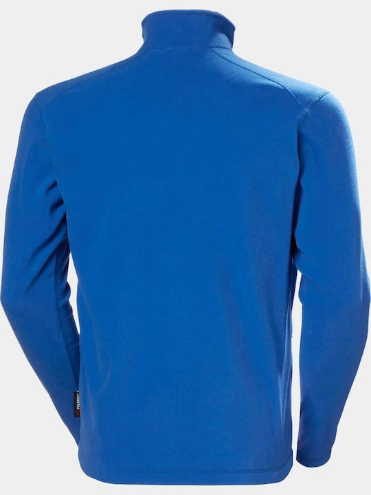 Cardigan Fleece pentru Bărbați Albastru