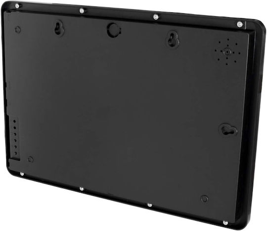 Factory Wall Clock Digital Plastic Black 46x32cm Factory Wall Clock Digital Plastic Black 46x32cm