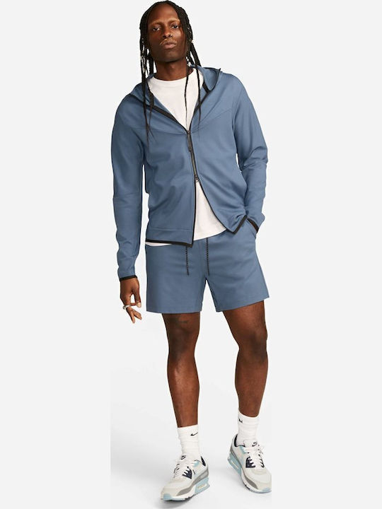 Sportswear Tech Fleece Ζακέτα με Κουκούλα Μπλε