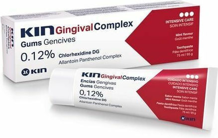 Kin Gingival Οδοντόκρεμα με Χλωρεξιδίνη για Ουλίτιδα , Πλάκα & Τερηδόνα 75ml