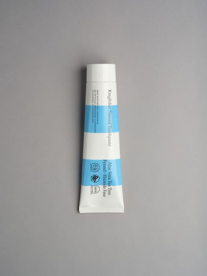 Kingfisher Aloe Vera Tea Tree Fennel Natural fluor Toothpaste Fluoride Free for Plaque & Cavities 100ml