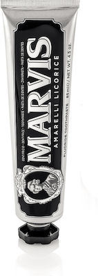 Marvis Amarelli Licorice + Xylitol Toothpaste for Ulitis , Plaque & Cavities 85ml