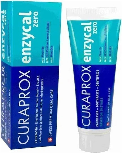 Curaprox Enzycal Οδοντόκρεμα Χωρίς Φθόριο Κατάλληλη για Ομοιοπαθητική 75ml
