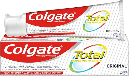 Colgate Total Original Pastă de dinți pentru Dinți sensibili , Gingivită , Placă bacteriană și Carii dentare 75ml