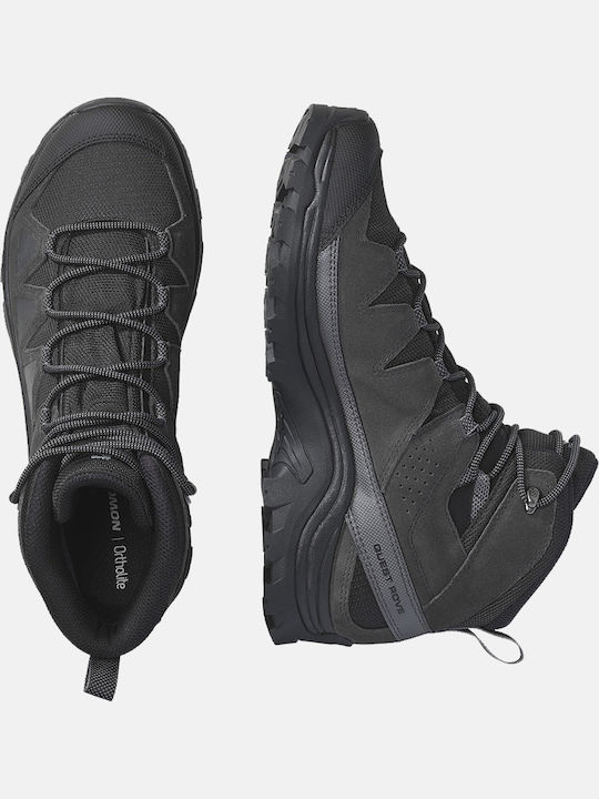 Salomon Quest Rove GTX Men's Hiking Boots Waterproof with Gore-Tex Membrane Black / Phantom / Mgnt