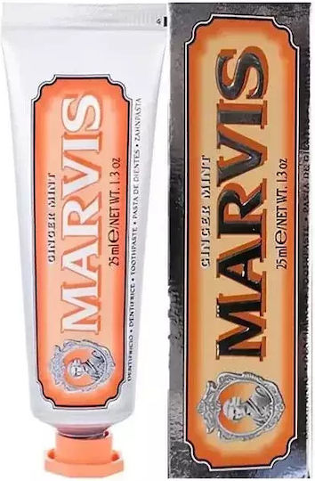 Marvis Ginger Mint Toothpaste for Ulitis , Plaque & Cavities 25ml