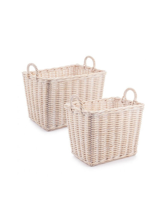 Wicker Decorative Basket Bizzotto