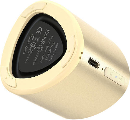Tronsmart Nimo Αδιάβροχο Ηχείο Bluetooth 5W με Διάρκεια Μπαταρίας έως 12 ώρες Χρυσό