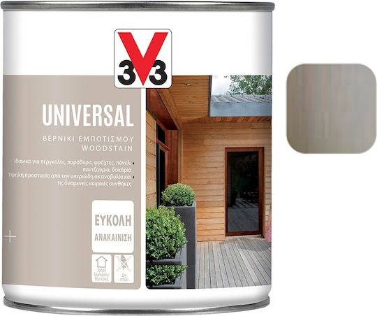 V33 Universal Βερνίκι Εμποτισμού Νερού Δρυς Μεσαία Σατινέ 750ml
