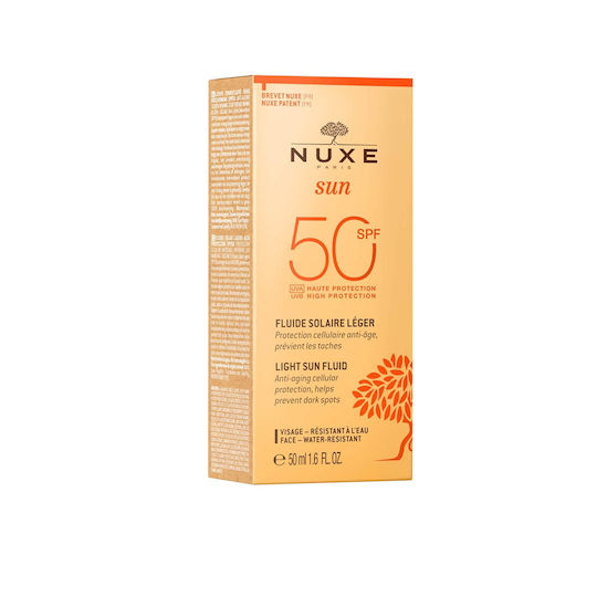 Nuxe Sun Αδιάβροχη Αντηλιακή Κρέμα Προσώπου SPF50 50ml