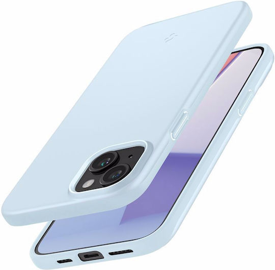 Spigen Thin Fit Back Cover Plastic / Silicone 1.55mm Mute Blue (iPhone 15)