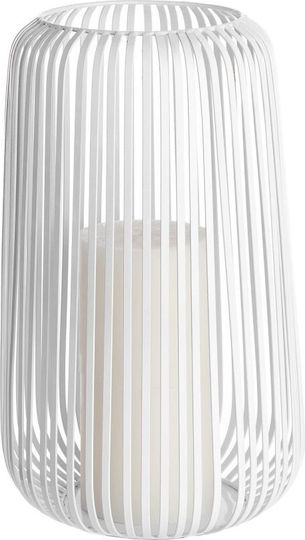 Butlers Metallic Lantern White