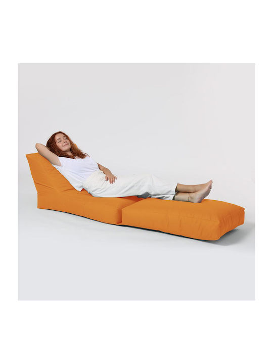Πουφ Ξαπλώστρα Αδιάβροχη Siesta Πορτοκαλί 55x40x180cm