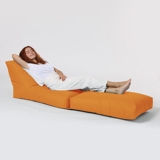 Пуф Шезлонг Водоустойчива Siesta Оранжева 55x40x180см