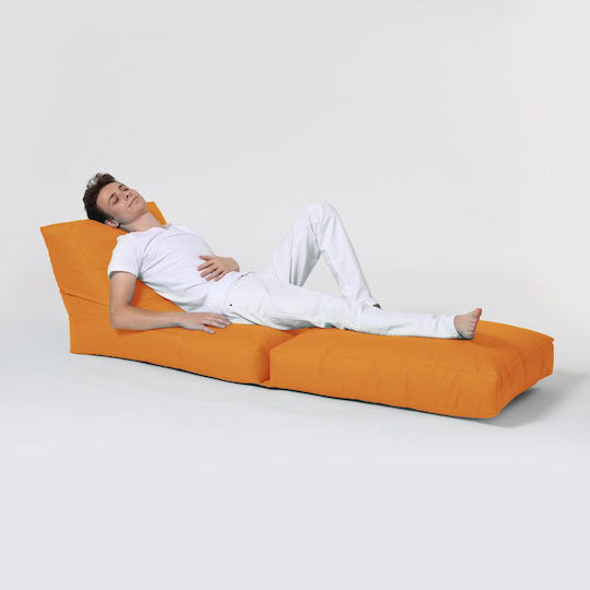Пуф Шезлонг Водоустойчива Siesta Оранжева 55x40x180см