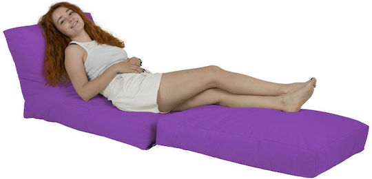 Πουφ Πολυθρόνα Αδιάβροχη Siesta Μοβ 55x40x180cm