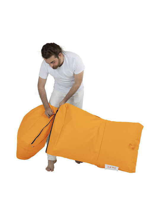 Πουφ Ξαπλώστρα Αδιάβροχη Siesta Πορτοκαλί 55x40x180cm