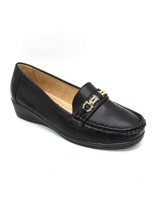 Super Mode Women's Moccasins in Black Color