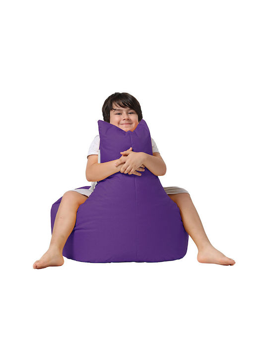 Πουφ Sessel Baton Purple 70x70x35cm
