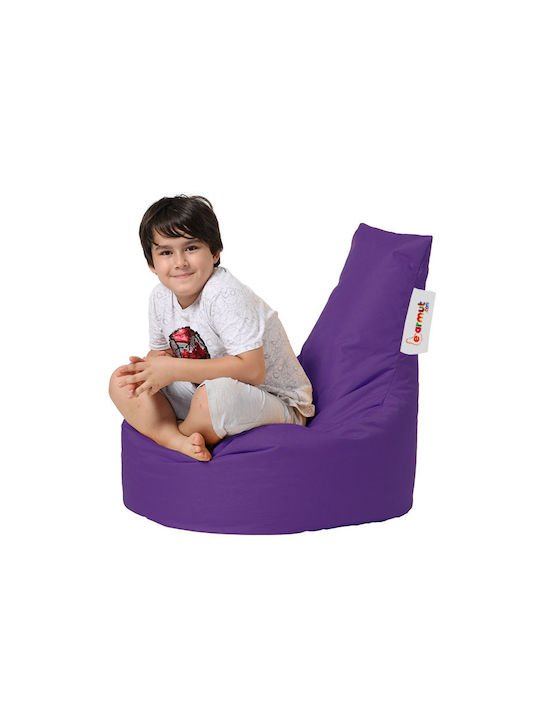Πουφ Sessel Baton Purple 70x70x35cm