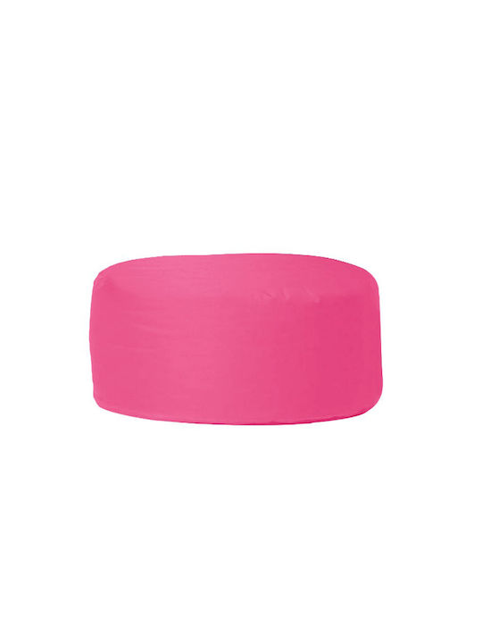 Waterproof Bean Bag Stool Poof Round Pink 55x55x30cm